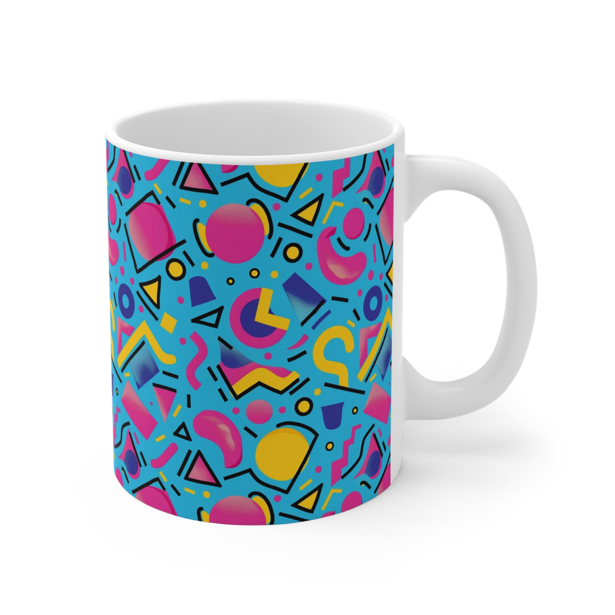 90s Retro Coffee Mug - Full Wrap Design 520