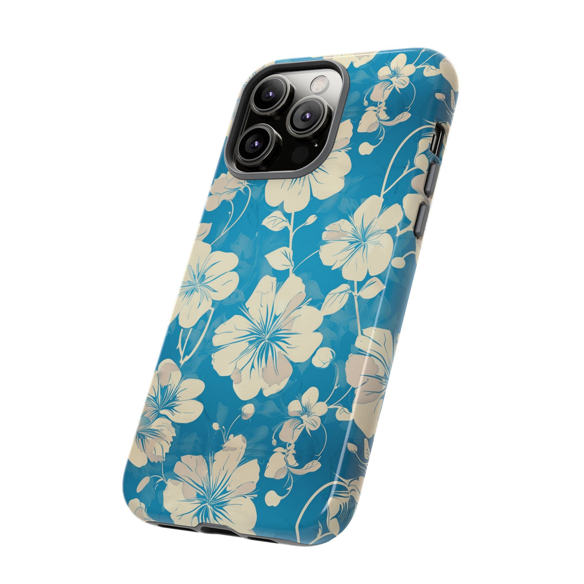 Blue Floral Seamless Pattern Phone Case