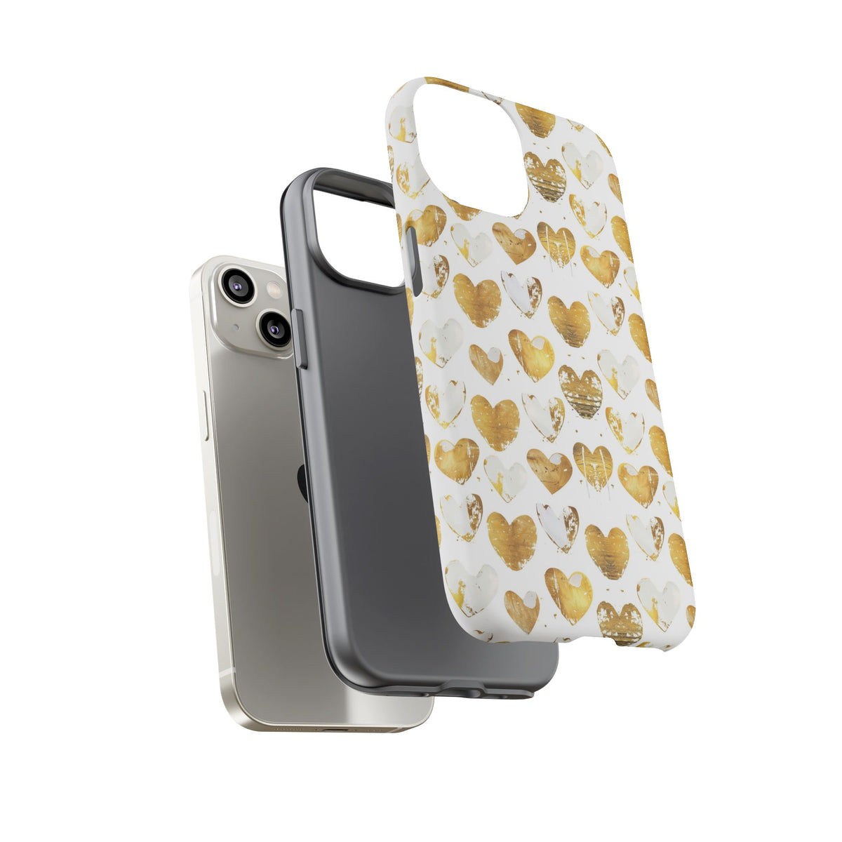 Heart Pattern Phone Case – Stylish & Loving Design for Your Device 369