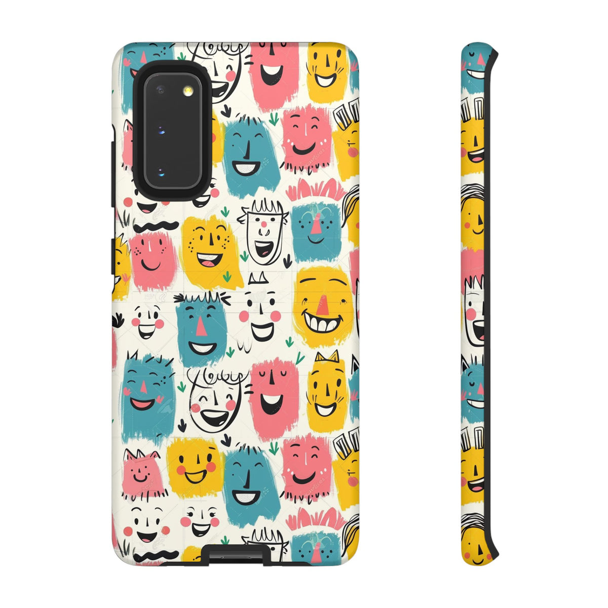 Happy Faces Phone Case – Joyful and Cheerful Design for a Bright Look