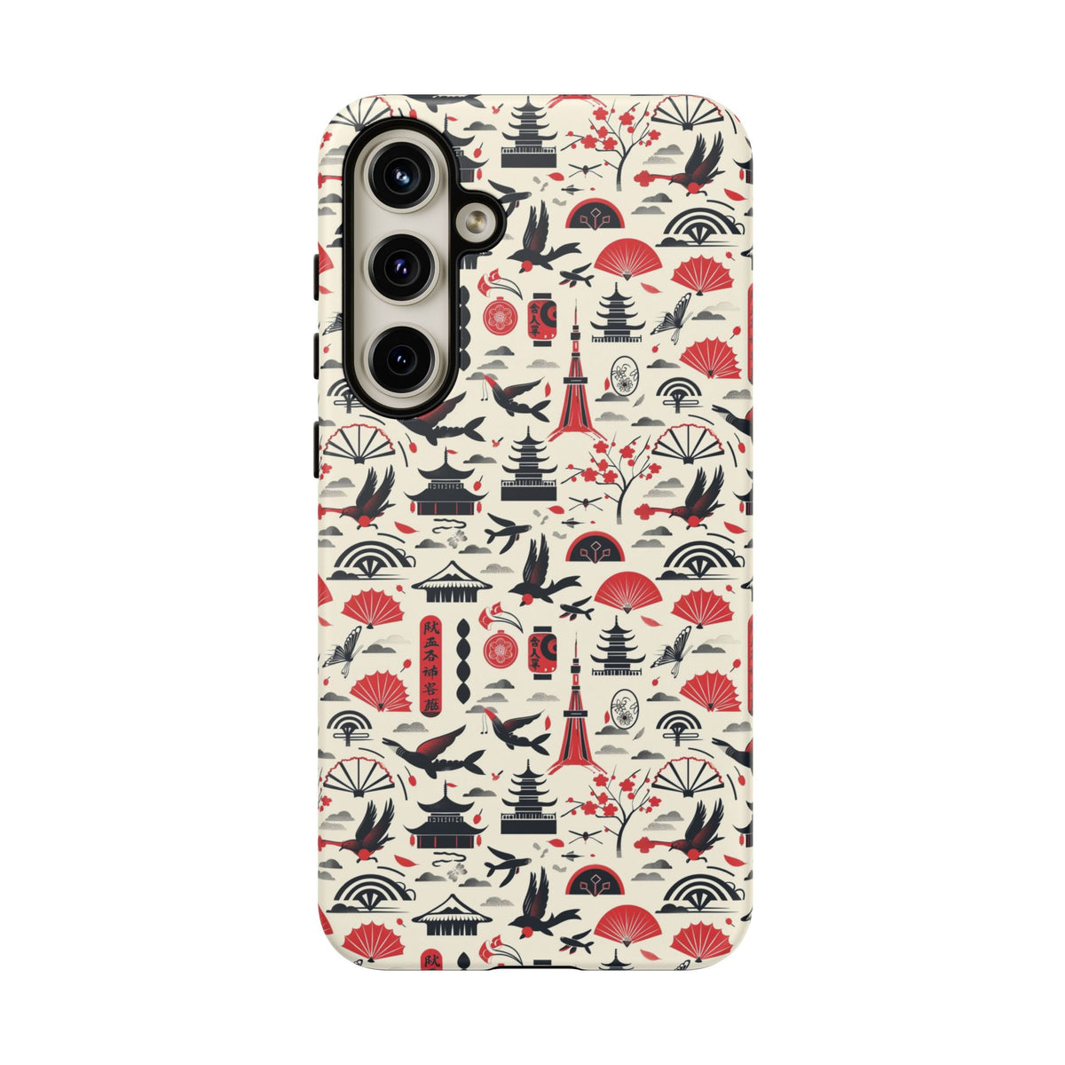 Japanese Pattern Phone Case – Elegant & Timeless Design for Your Phone 067