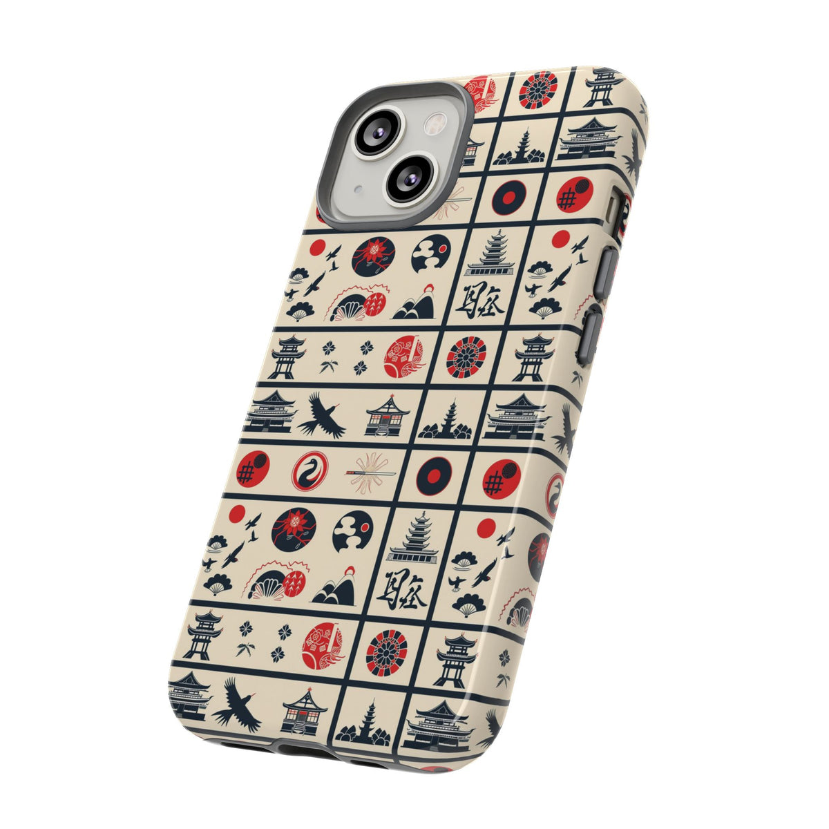 Japanese Pattern Phone Case – Elegant & Timeless Design for Your Phone 099