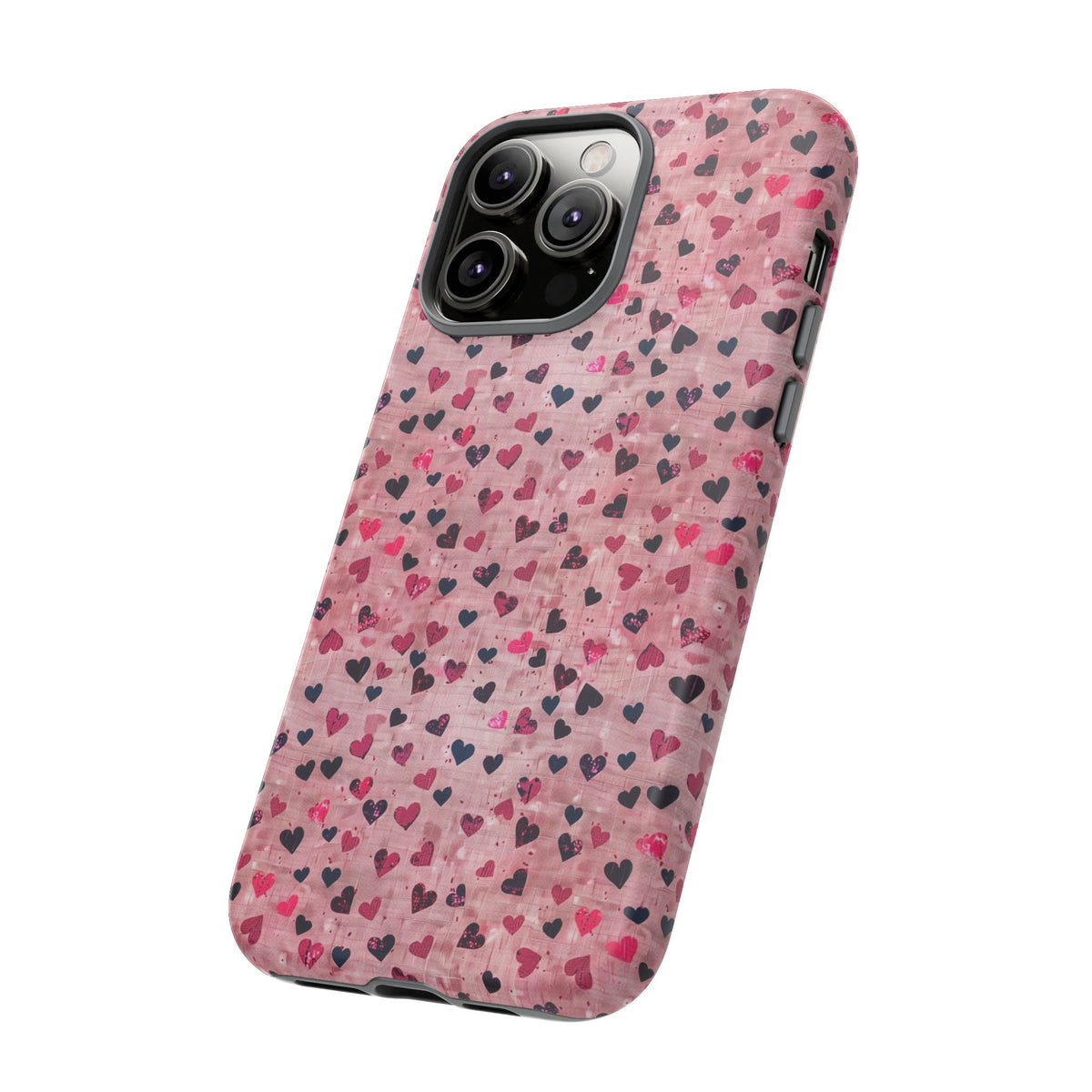 Heart Pattern Phone Case – Stylish & Loving Design for Your Device 229