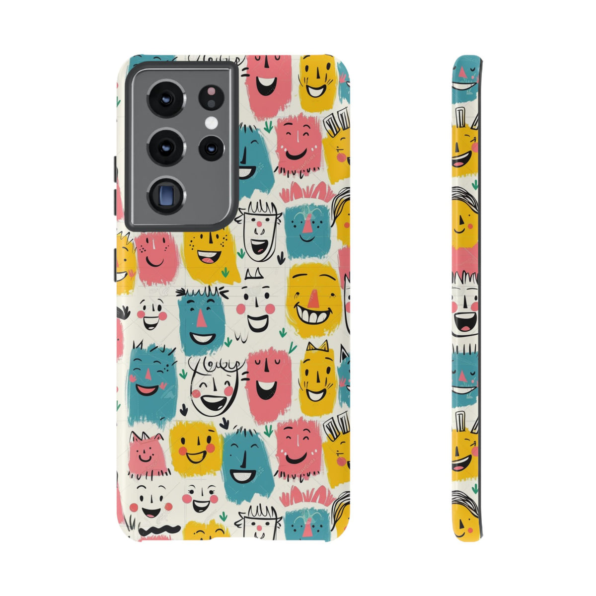 Happy Faces Phone Case – Joyful and Cheerful Design for a Bright Look