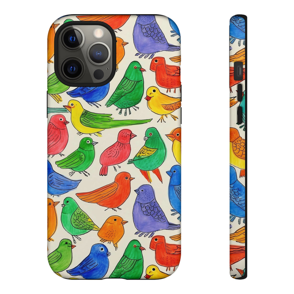 Birds Seamless Pattern Phone Case – Elegant and Timeless Avian Design 2