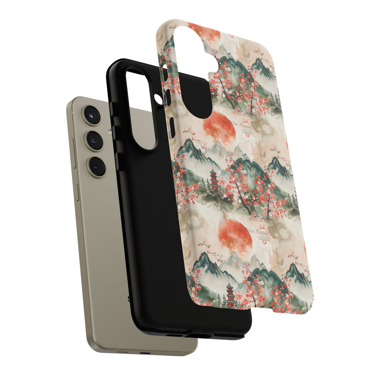 Japanese Pattern Phone Case – Elegant & Timeless Design for Your Phone 057