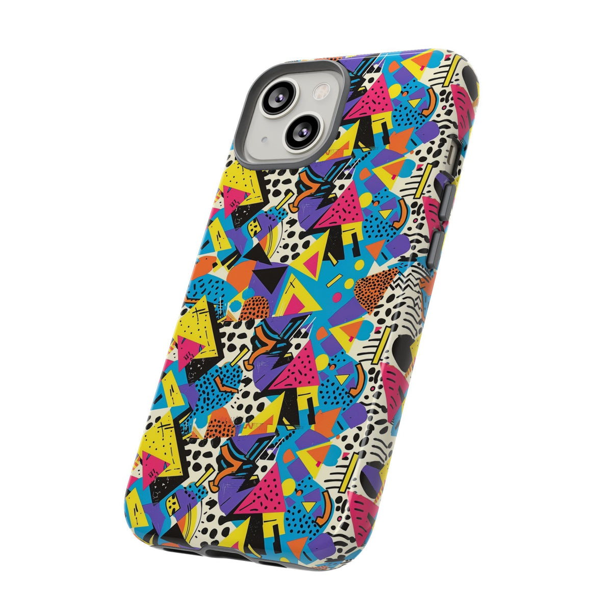 90s Themed Seamless Pattern Phone Case – Embrace Retro Style and Protection 231