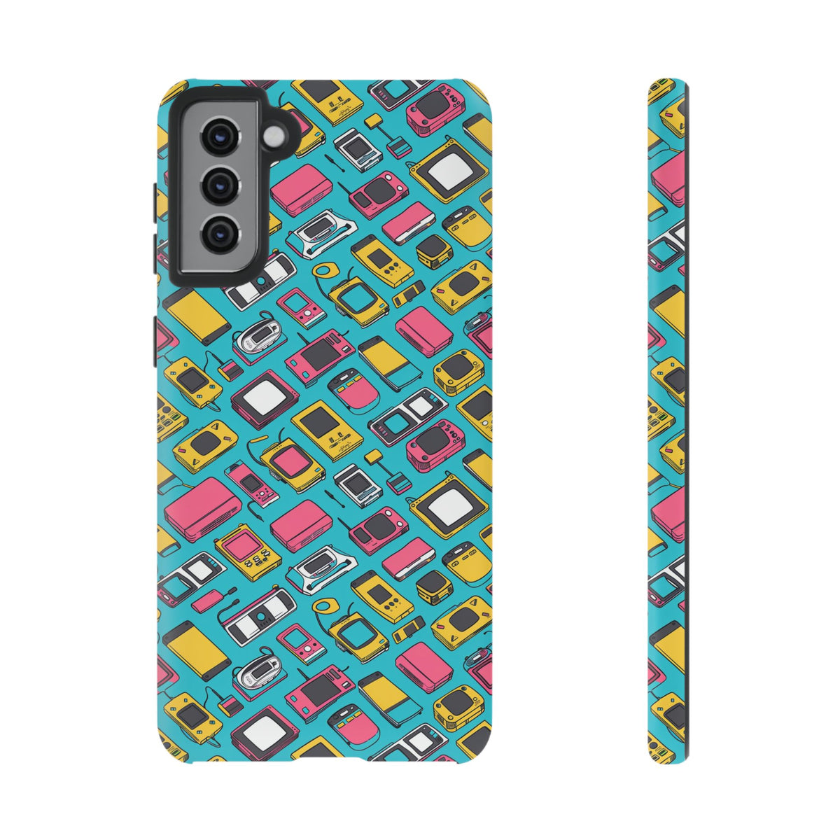 90s Themed Seamless Pattern Phone Case – Embrace Retro Style and Protection 237