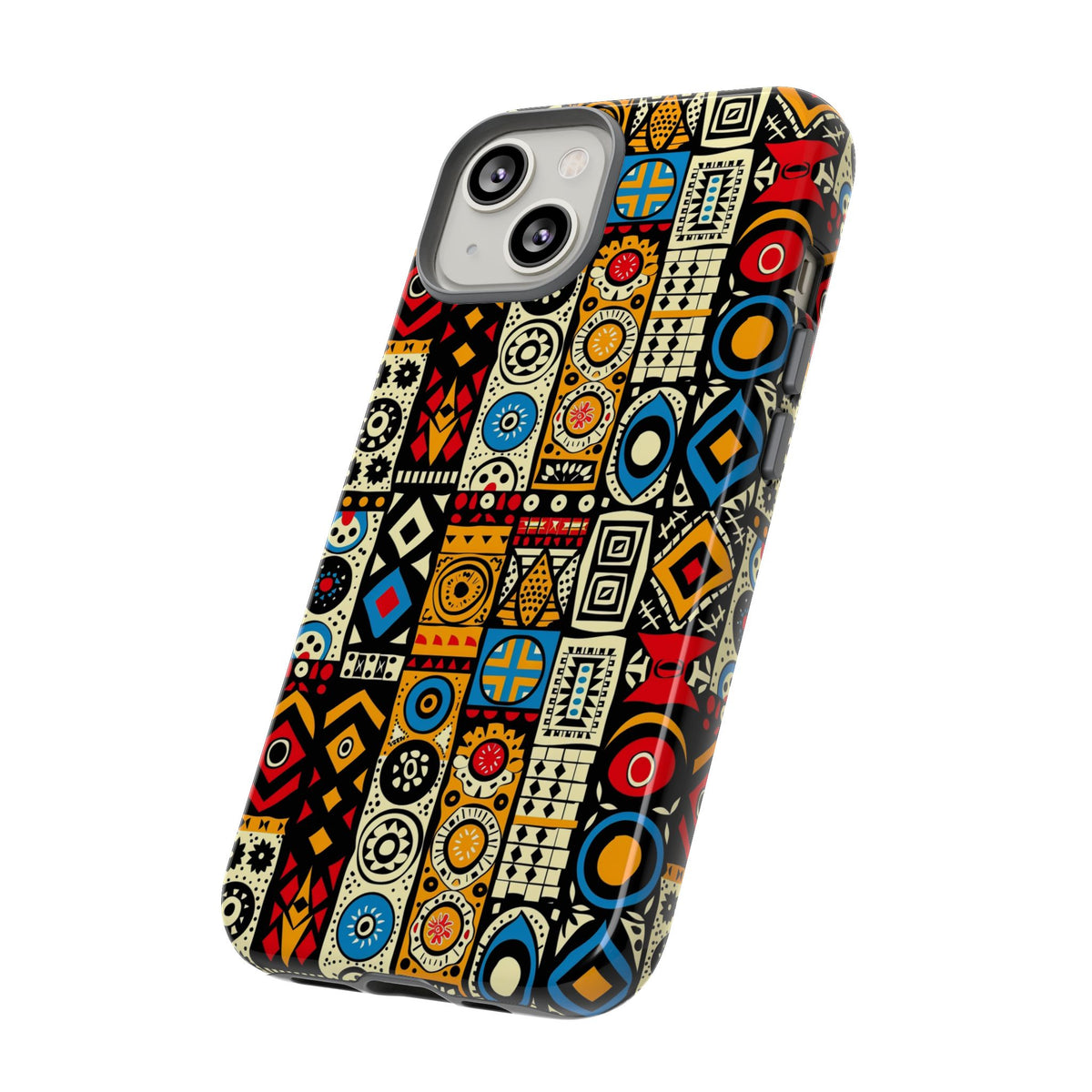 Stylish African Pattern Phone Case – Unique and Vibrant Protection 206