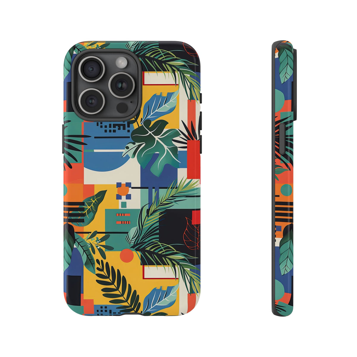 Jungle Collage Phone Case – Vibrant & Durable Nature-Inspired Protection