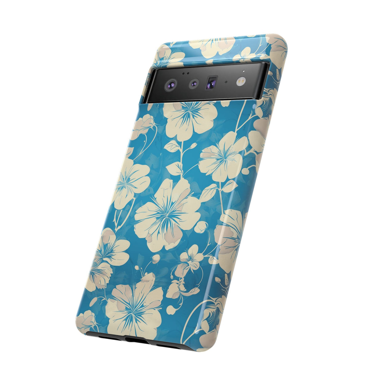 Blue Floral Seamless Pattern Phone Case