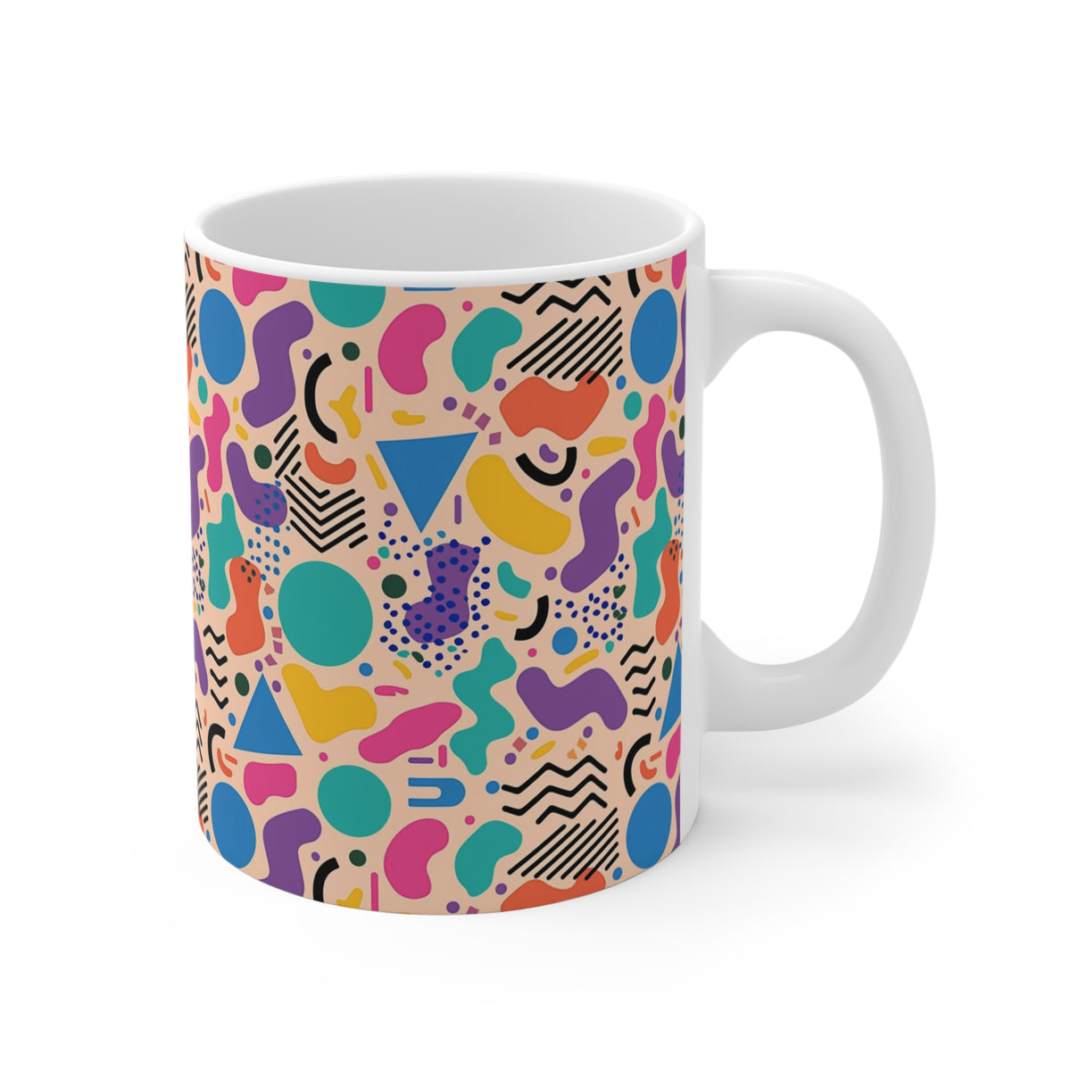 90s Retro Coffee Mug - Full Wrap Design 504