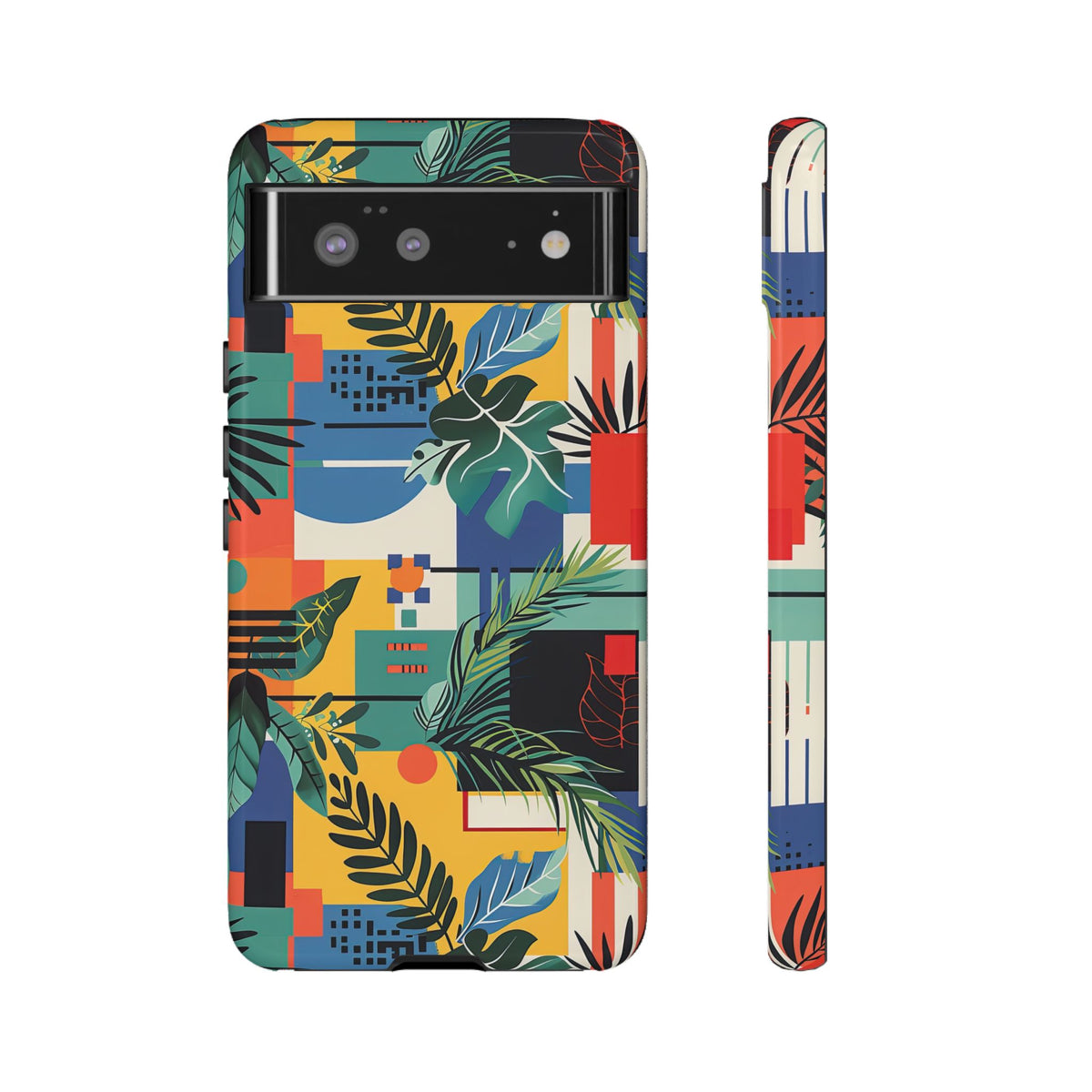 Jungle Collage Phone Case – Vibrant & Durable Nature-Inspired Protection