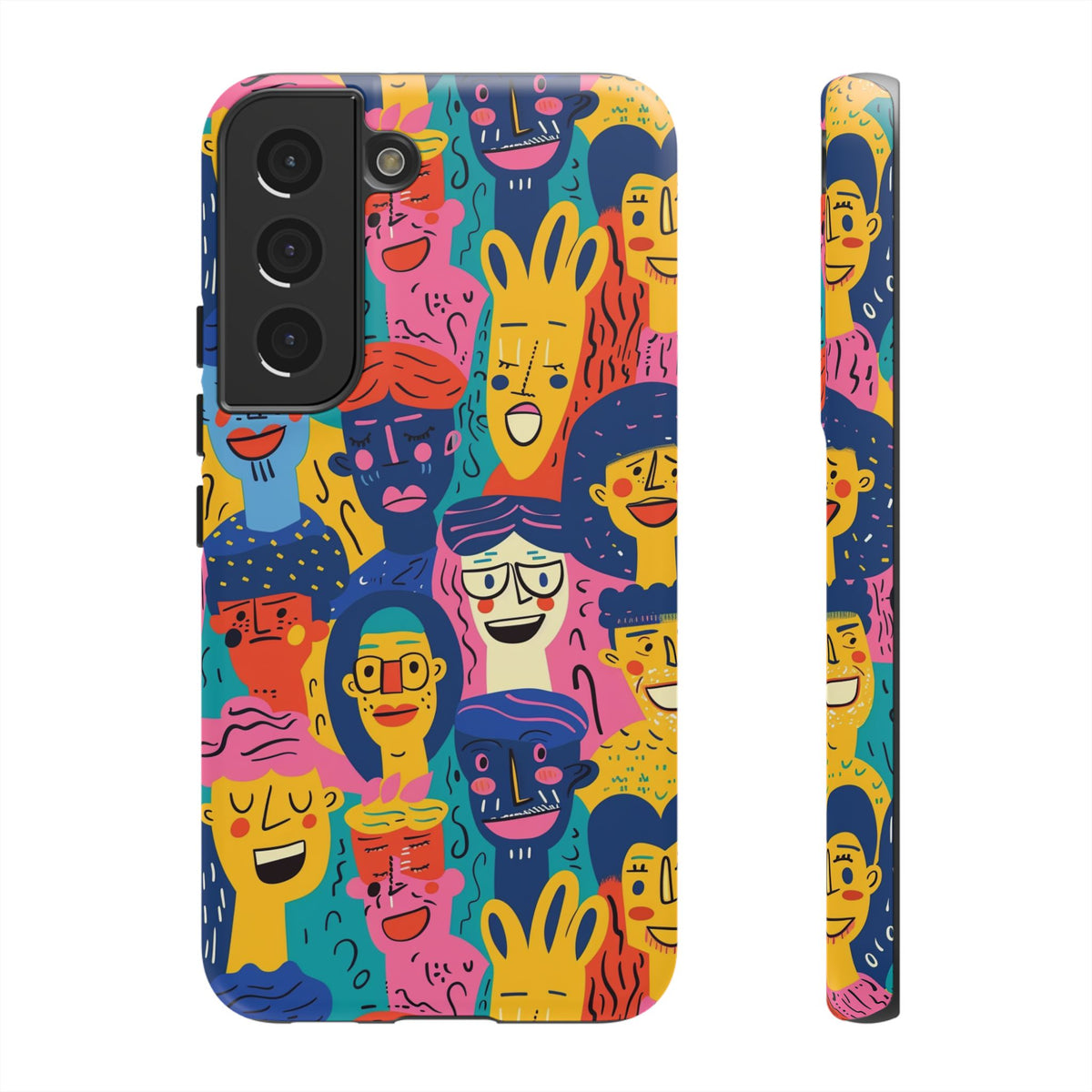 Happy Faces Phone Case – Joyful and Cheerful Design for a Bright Look 6