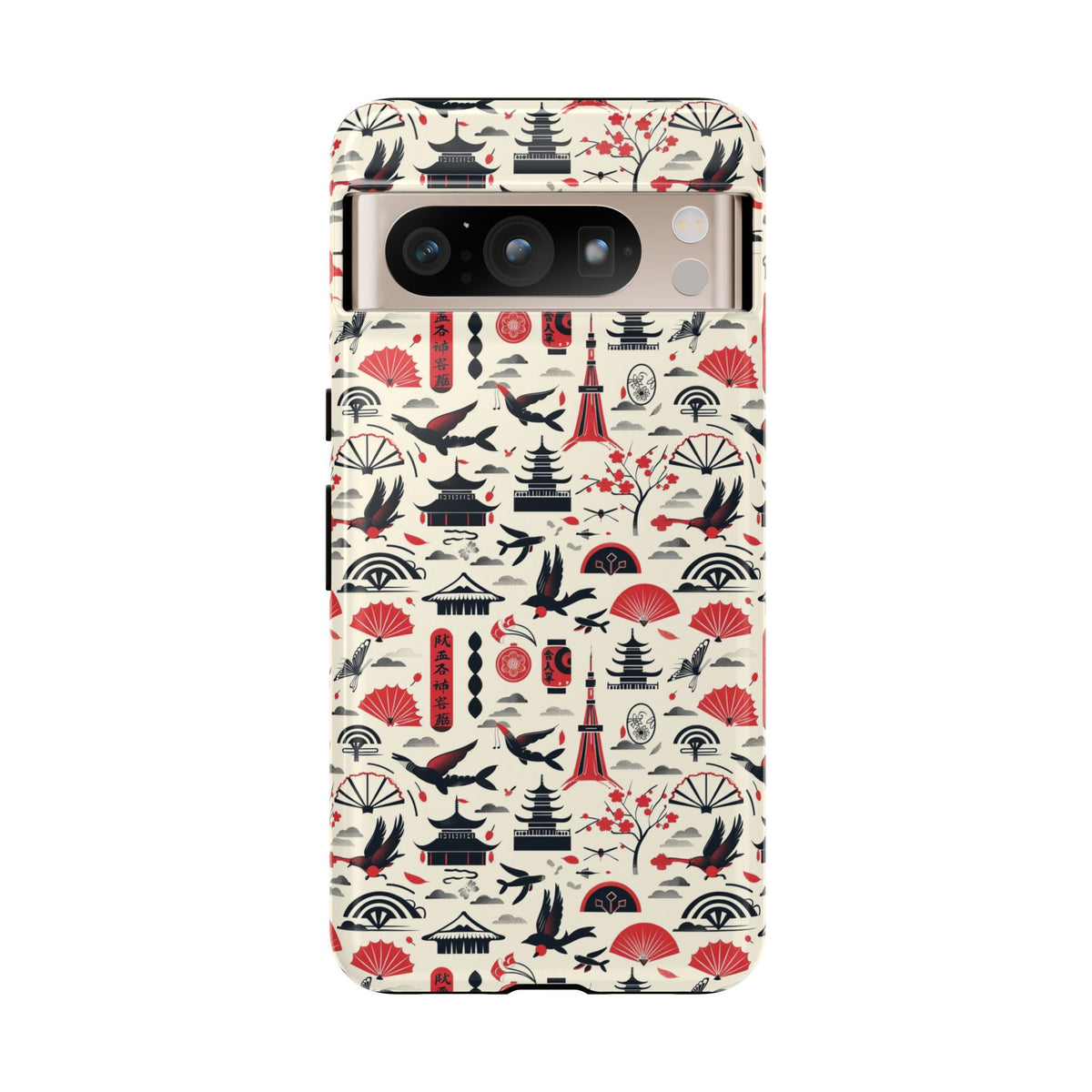 Japanese Pattern Phone Case – Elegant & Timeless Design for Your Phone 067