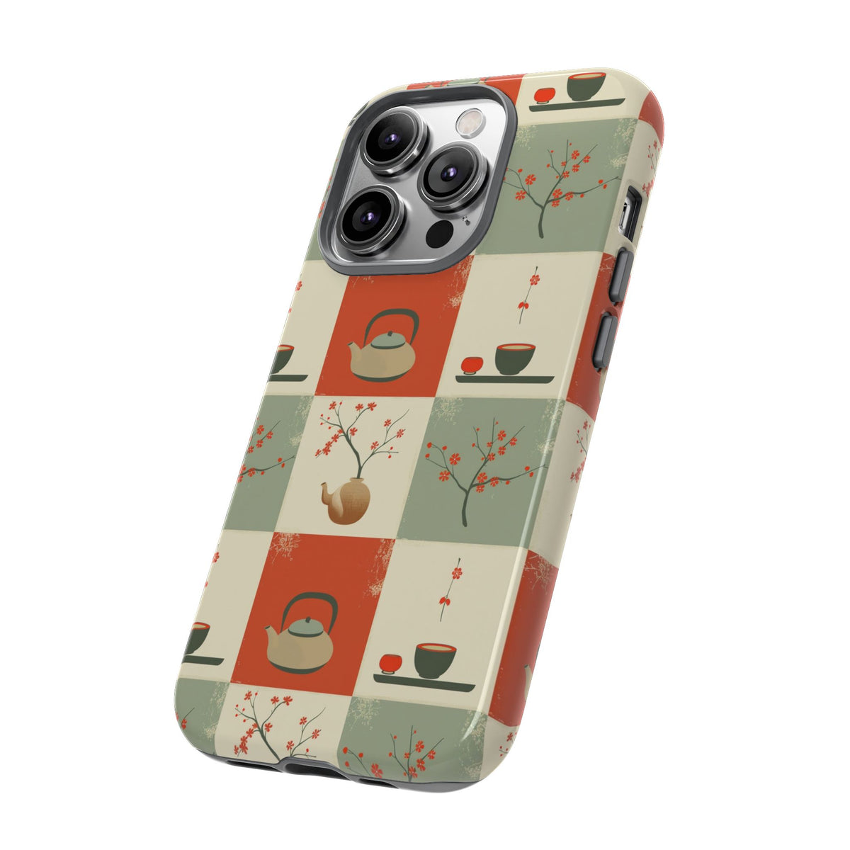 Japanese Pattern Phone Case – Elegant & Timeless Design for Your Phone 505