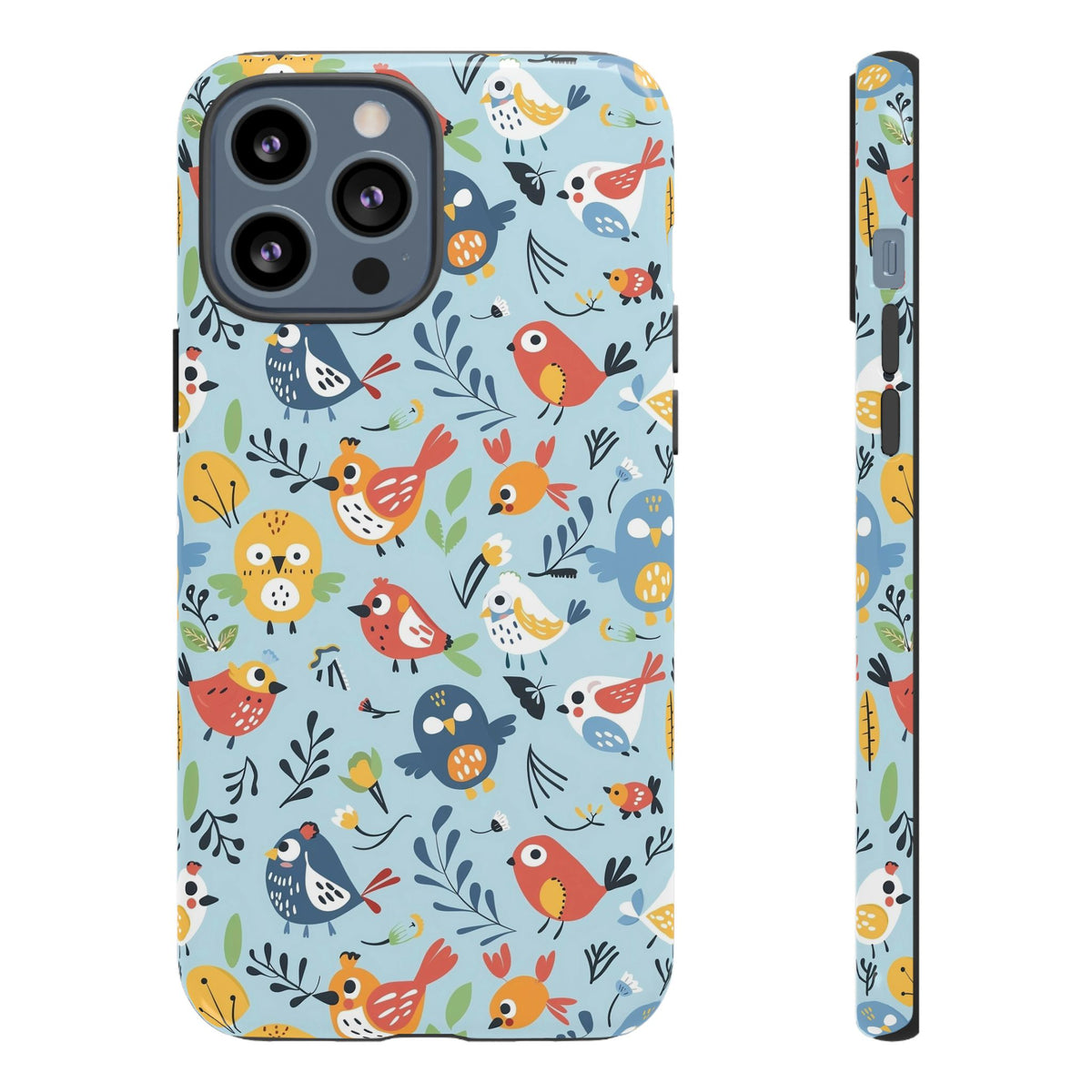 Birds Seamless Pattern Phone Case – Elegant and Timeless Avian Design 7