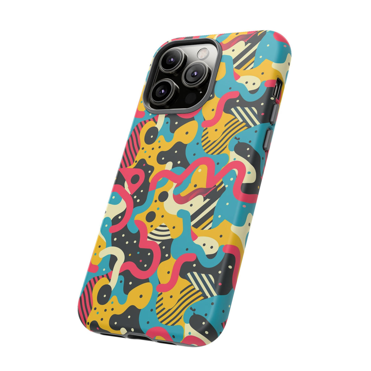 90s Themed Seamless Pattern Phone Case – Embrace Retro Style and Protection 238