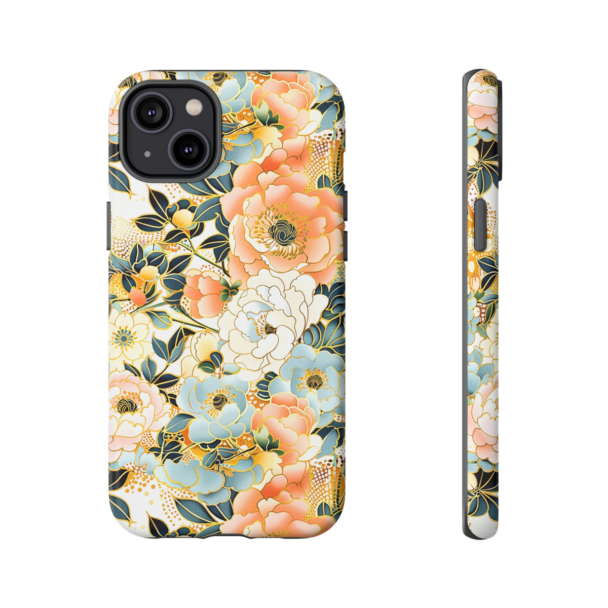 Japanese Blossom Asian Floral Design Phone Case – Elegant Floral Phone Cover 5