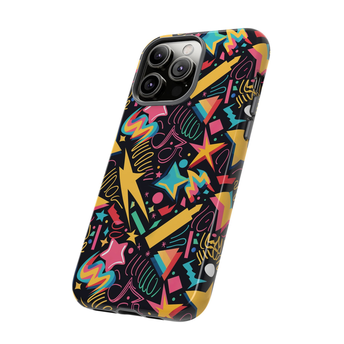 90s Themed Seamless Pattern Phone Case – Embrace Retro Style and Protection 232