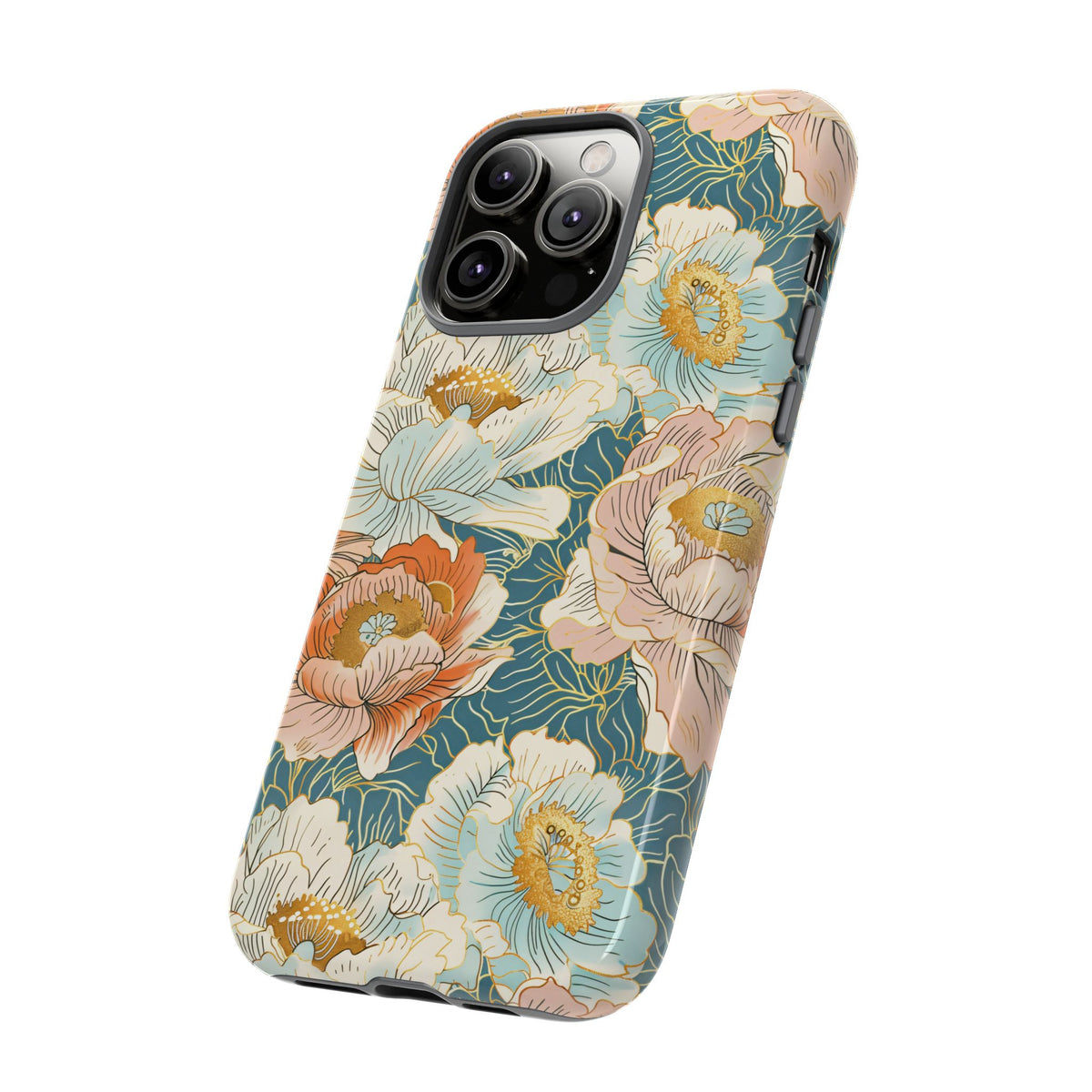 Japanese Blossom Asian Floral Design Phone Case – Elegant Floral Phone Cover 3