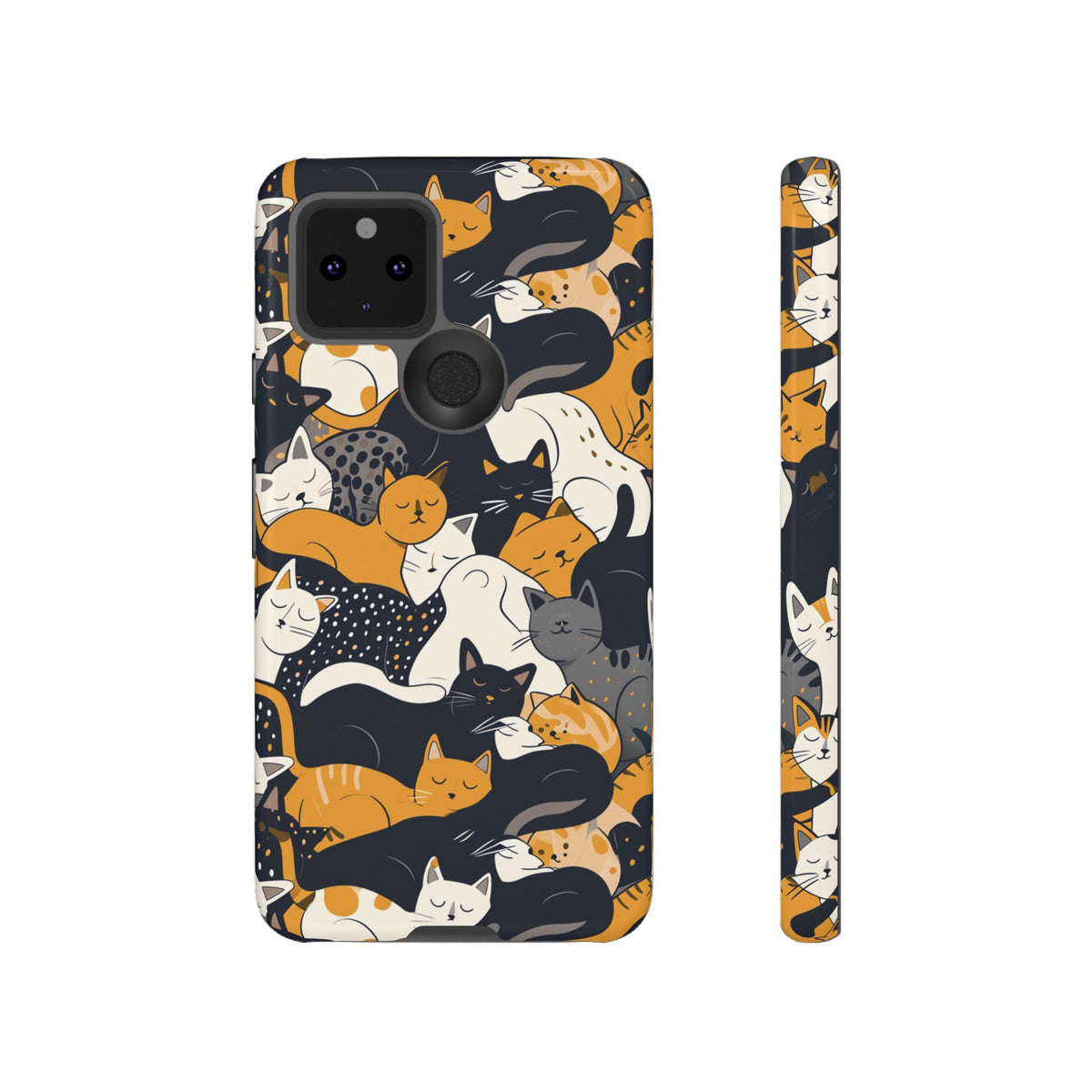 Seamless Cat Pattern Design Phone Case – Playful and Stylish Cat-Themed Phone Cover 2