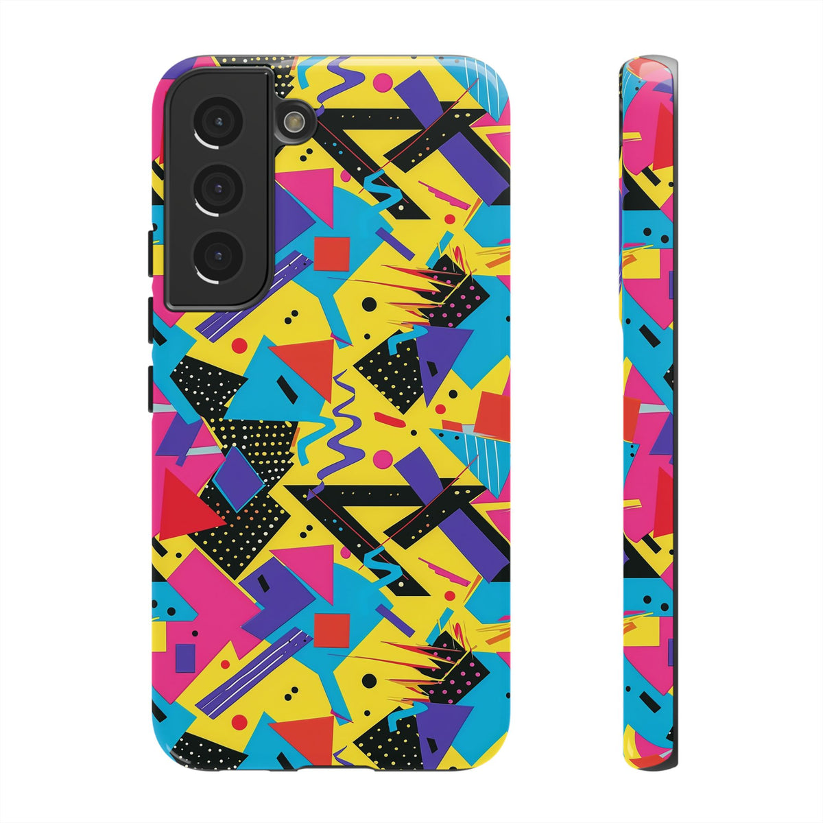 90s Themed Seamless Pattern Phone Case – Embrace Retro Style and Protection 223