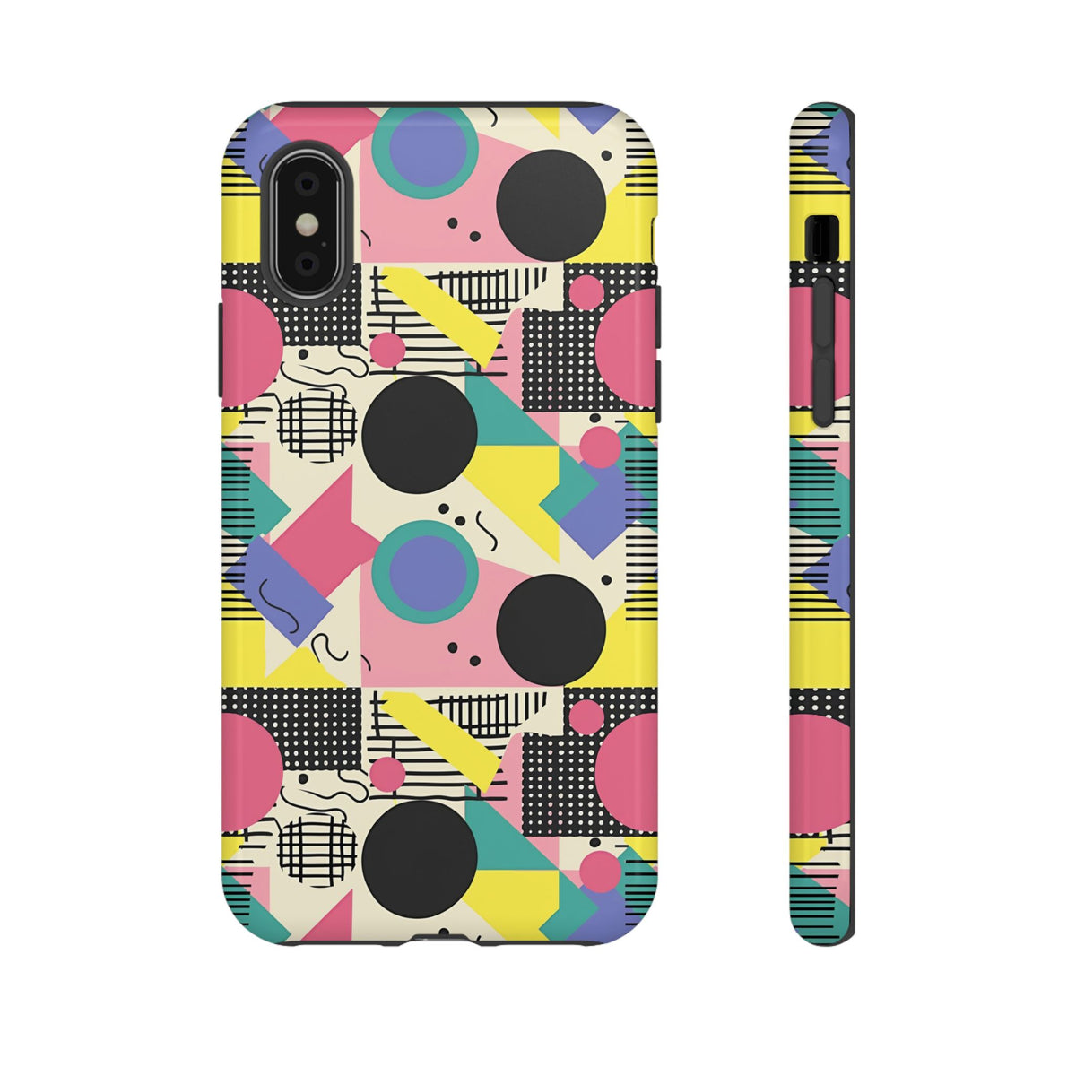 90s Themed Seamless Pattern Phone Case – Embrace Retro Style and Protection 228