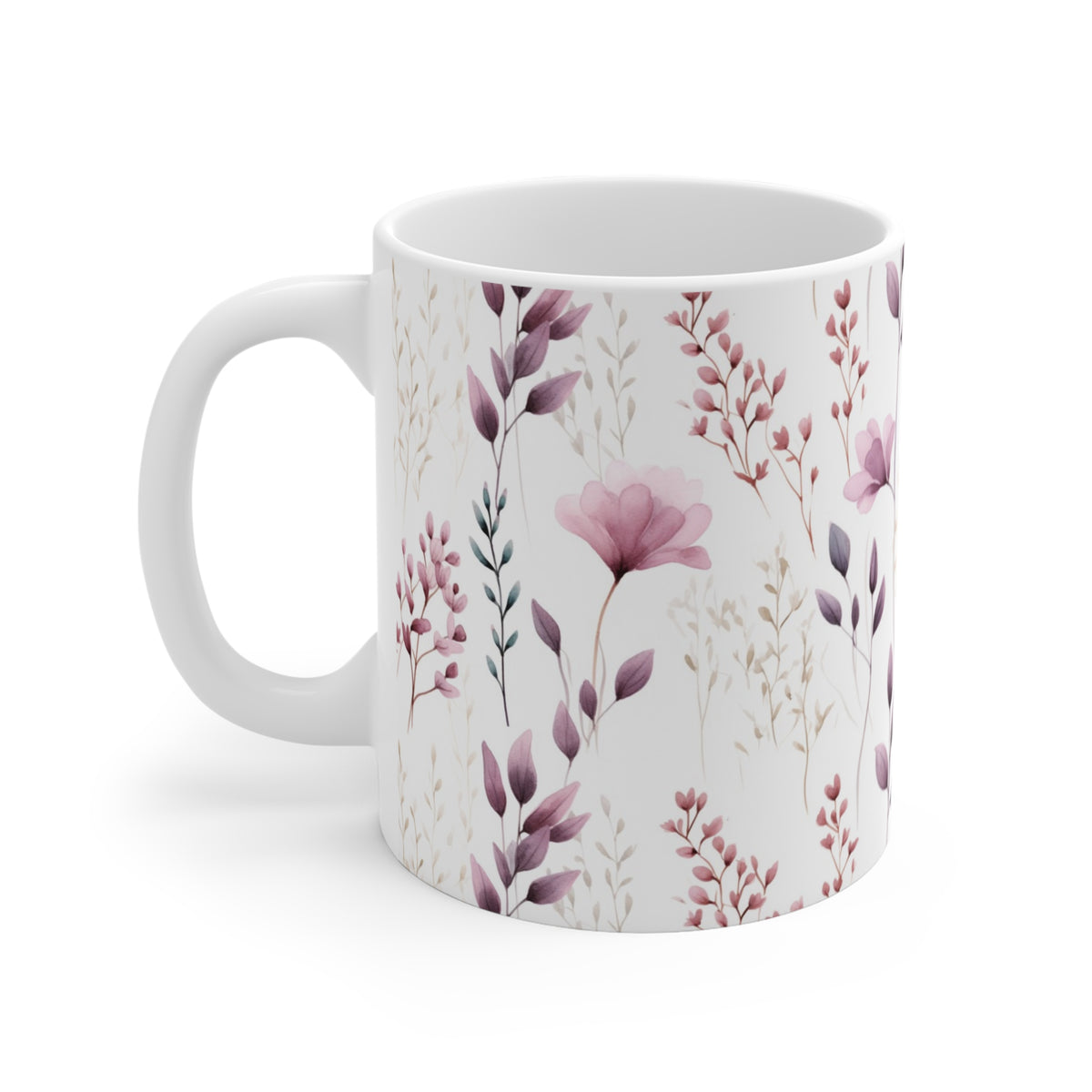 Various Watercolor Design All Over Coffee Mug – Unique Artistic Ceramic Coffee Cup 198