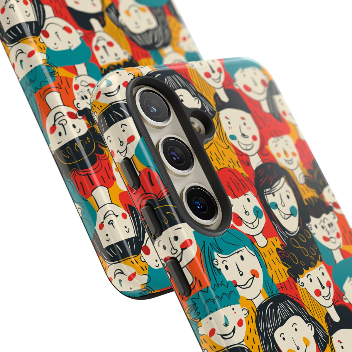 Happy Faces Phone Case – Joyful and Cheerful Design for a Bright Look 3