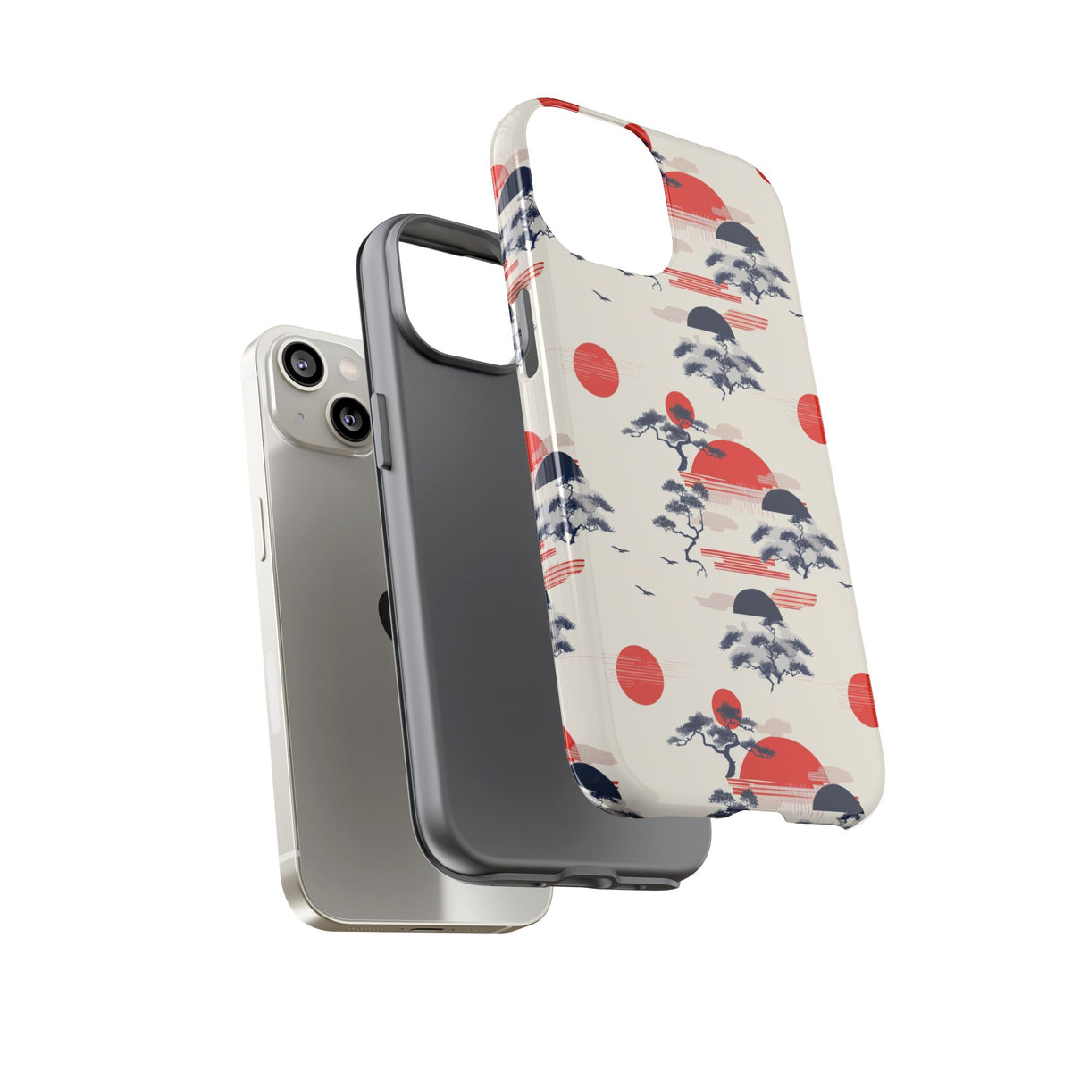 Japanese Pattern Phone Case – Elegant & Timeless Design for Your Phone 047