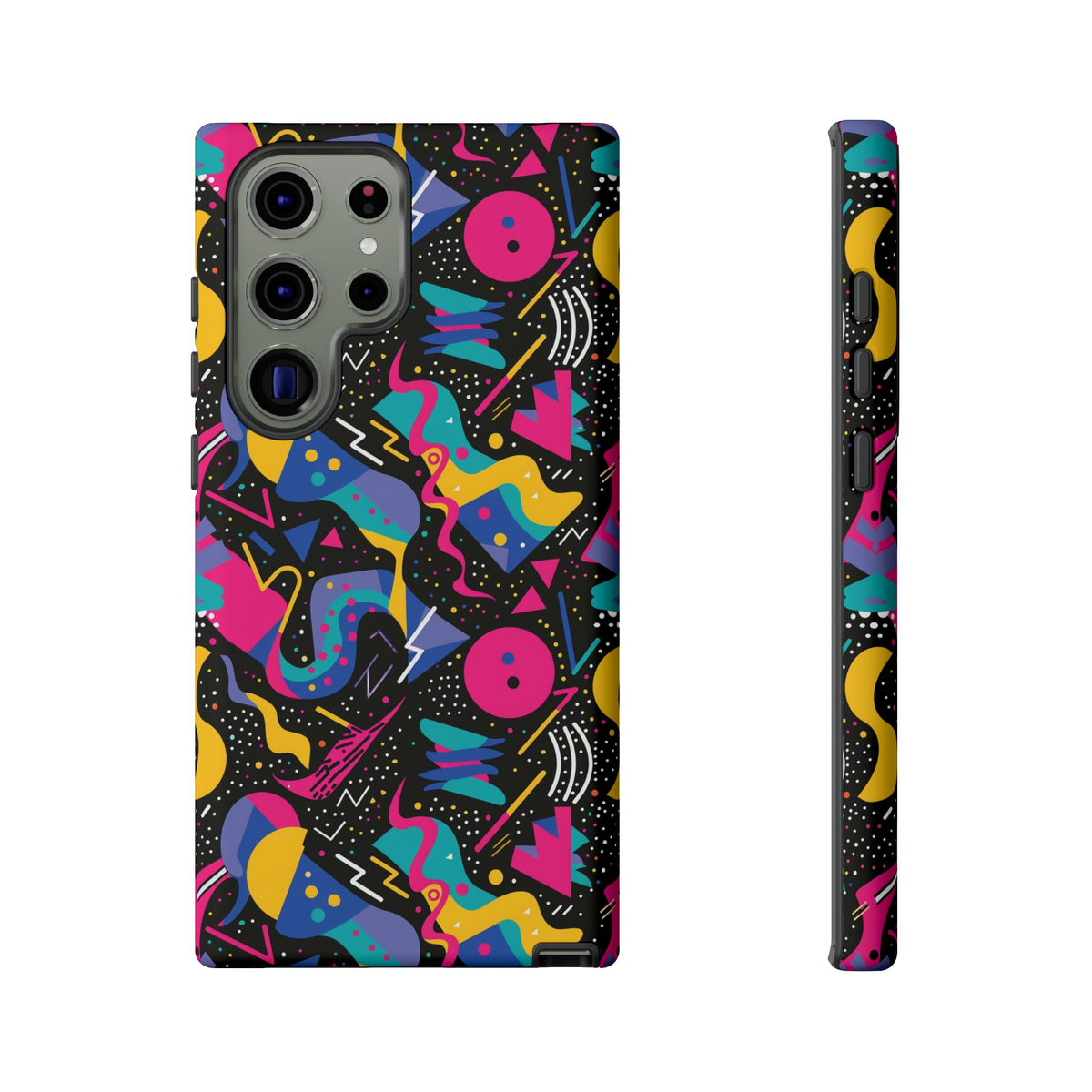 90s Themed Seamless Pattern Phone Case – Embrace Retro Style and Protection 302