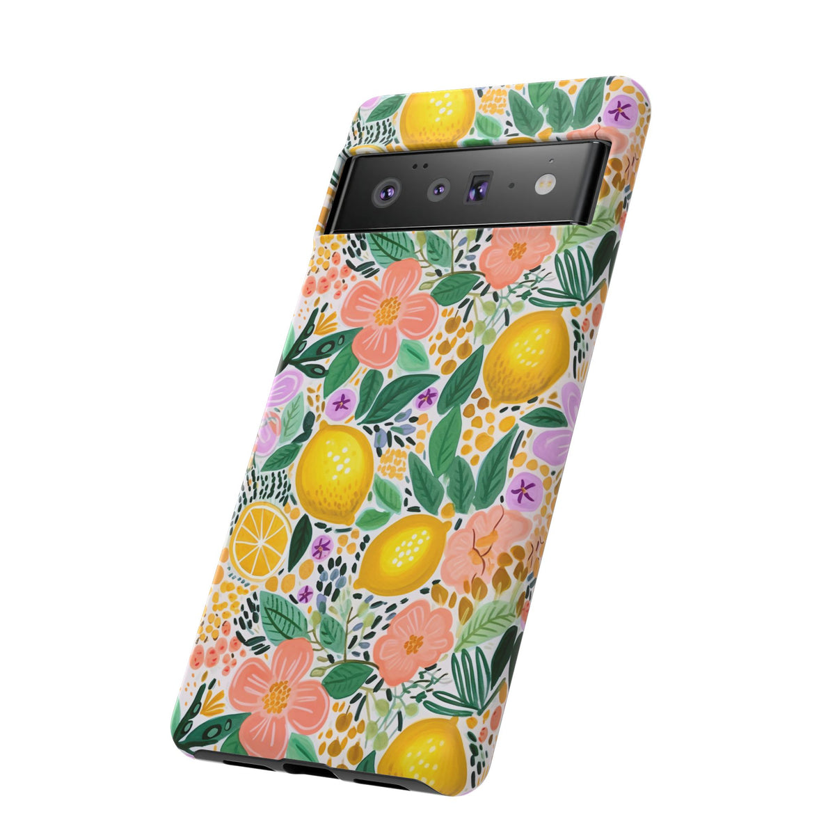 Cute Summer Lemons Phone Case – Refreshing Citrus Design for Your Phone