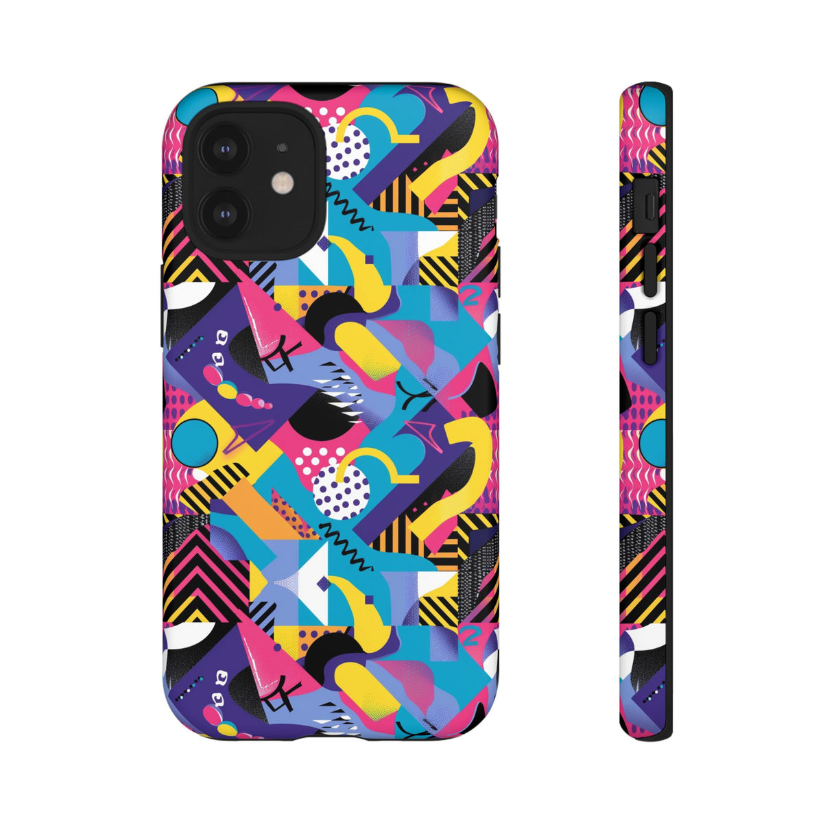90s Themed Seamless Pattern Phone Case – Embrace Retro Style and Protection 303