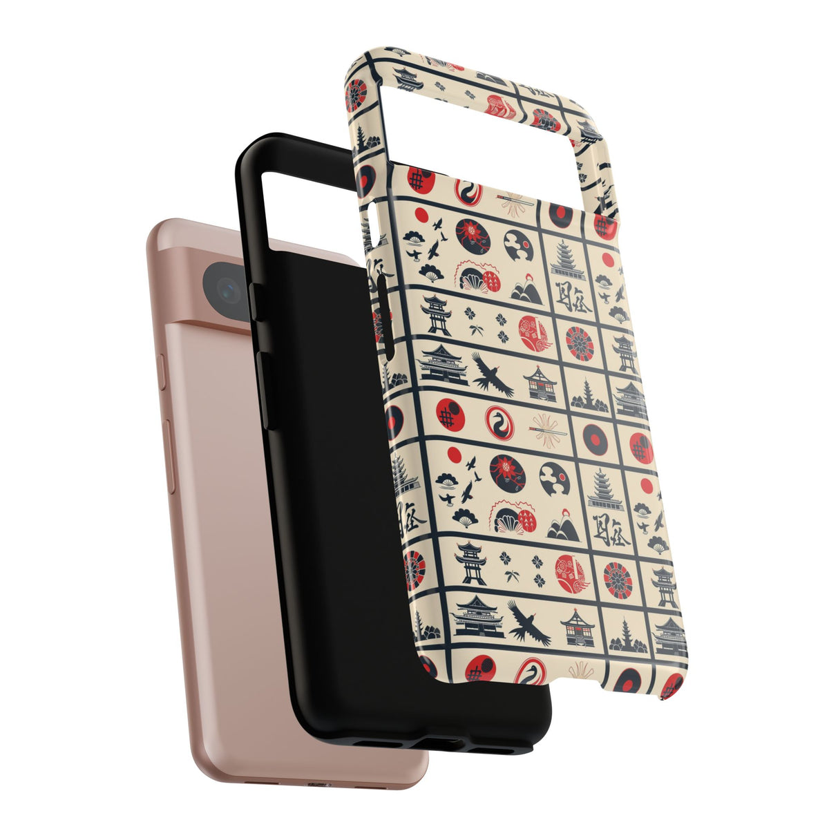 Japanese Pattern Phone Case – Elegant & Timeless Design for Your Phone 099