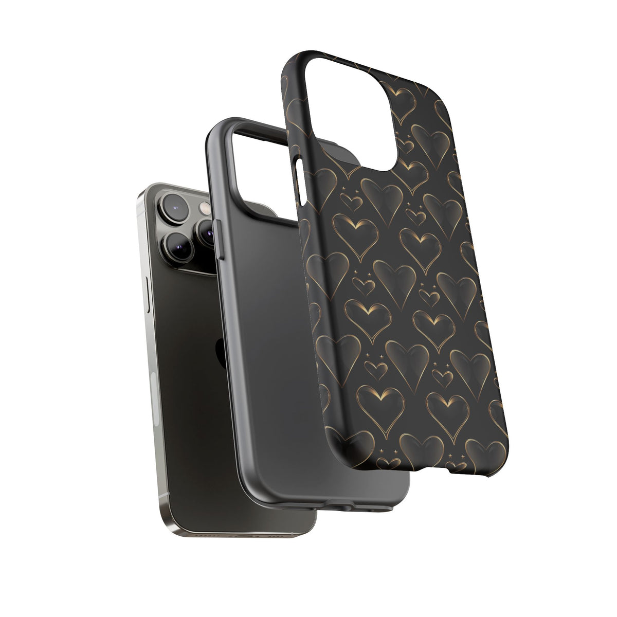 Heart Pattern Phone Case – Stylish & Loving Design for Your Device 362