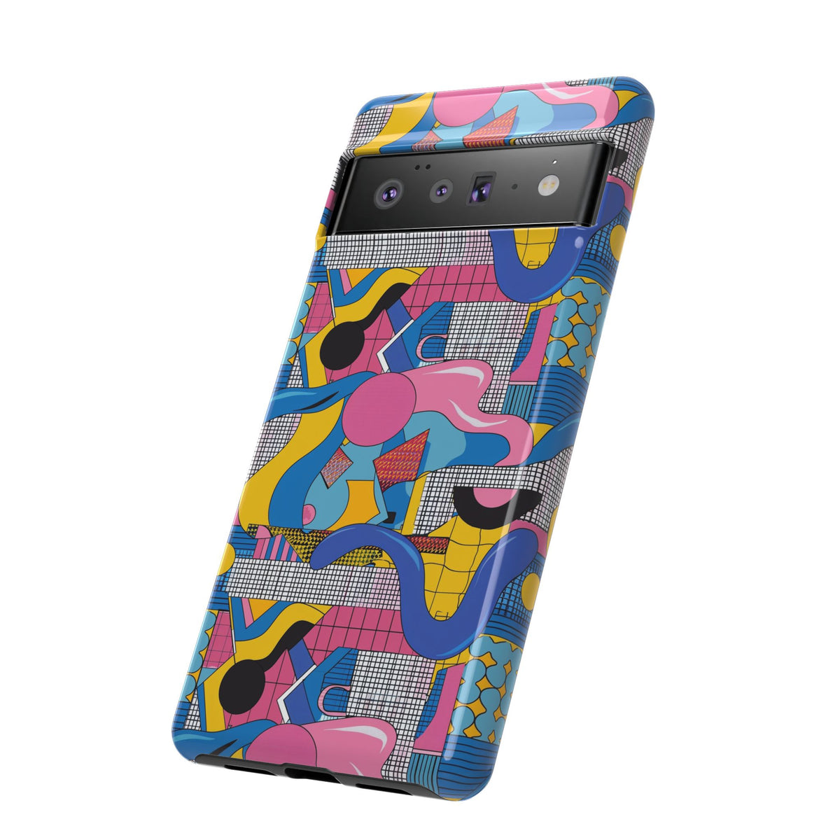 90s Themed Seamless Pattern Phone Case – Embrace Retro Style and Protection 224