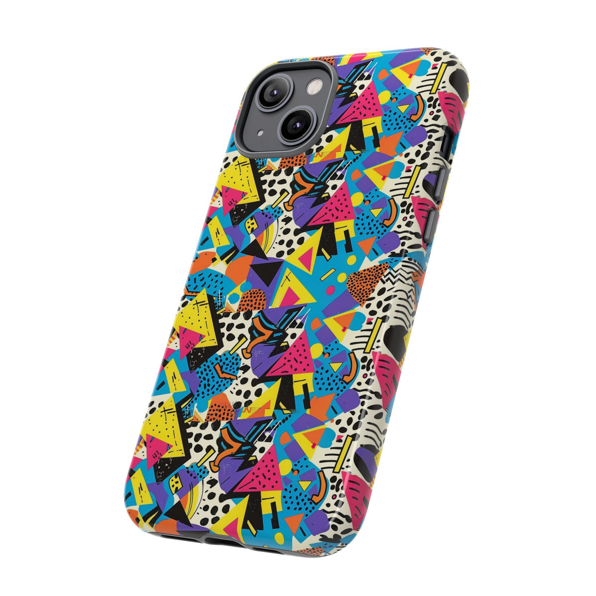 90s Themed Seamless Pattern Phone Case – Embrace Retro Style and Protection 231