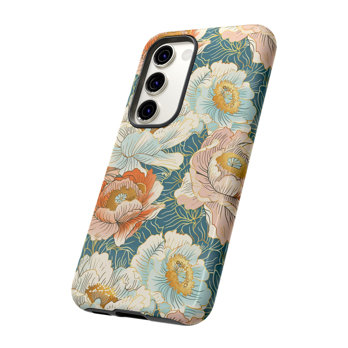 Japanese Blossom Asian Floral Design Phone Case – Elegant Floral Phone Cover 3