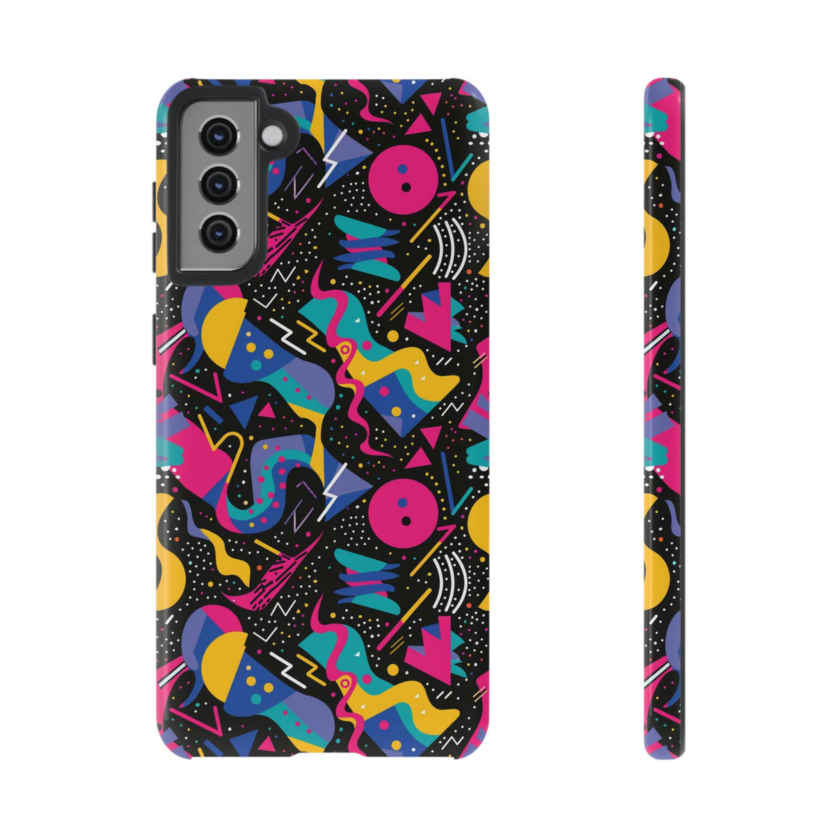 90s Themed Seamless Pattern Phone Case – Embrace Retro Style and Protection 302