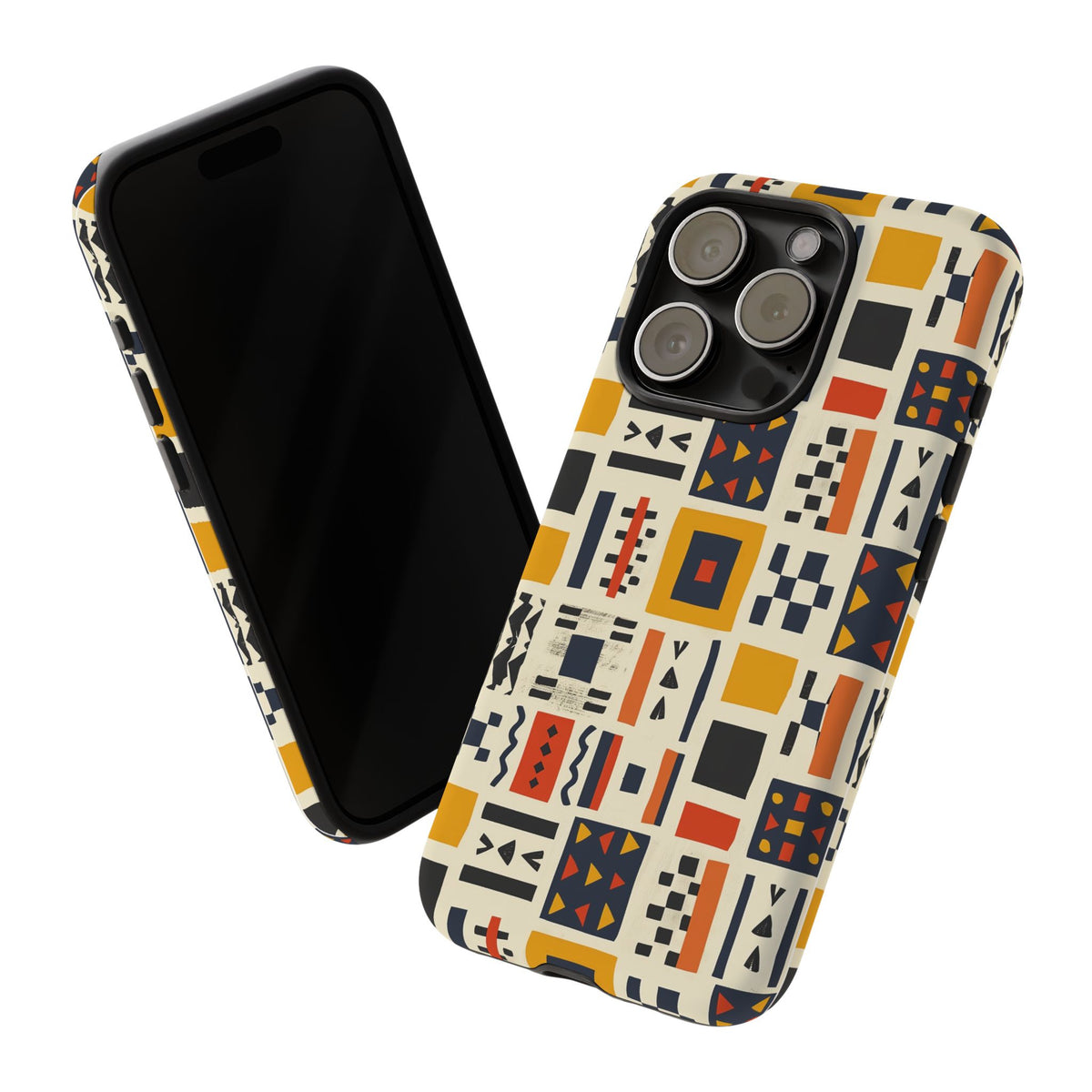 Stylish African Pattern Phone Case – Unique and Vibrant Protection 104