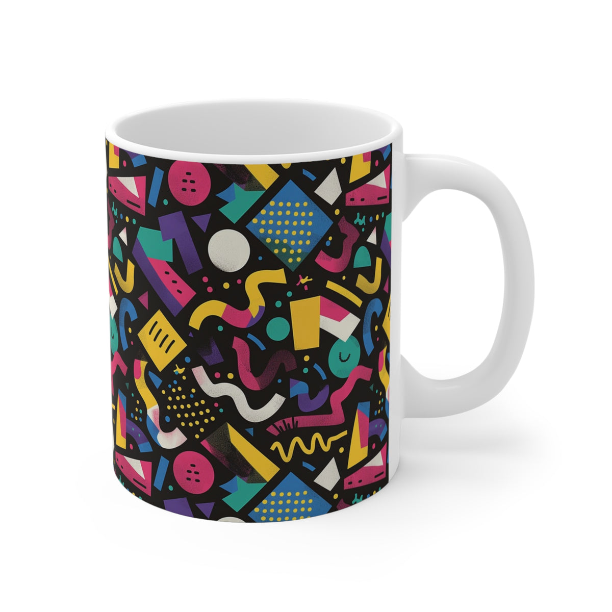 90s Retro Coffee Mug - Full Wrap Design 543