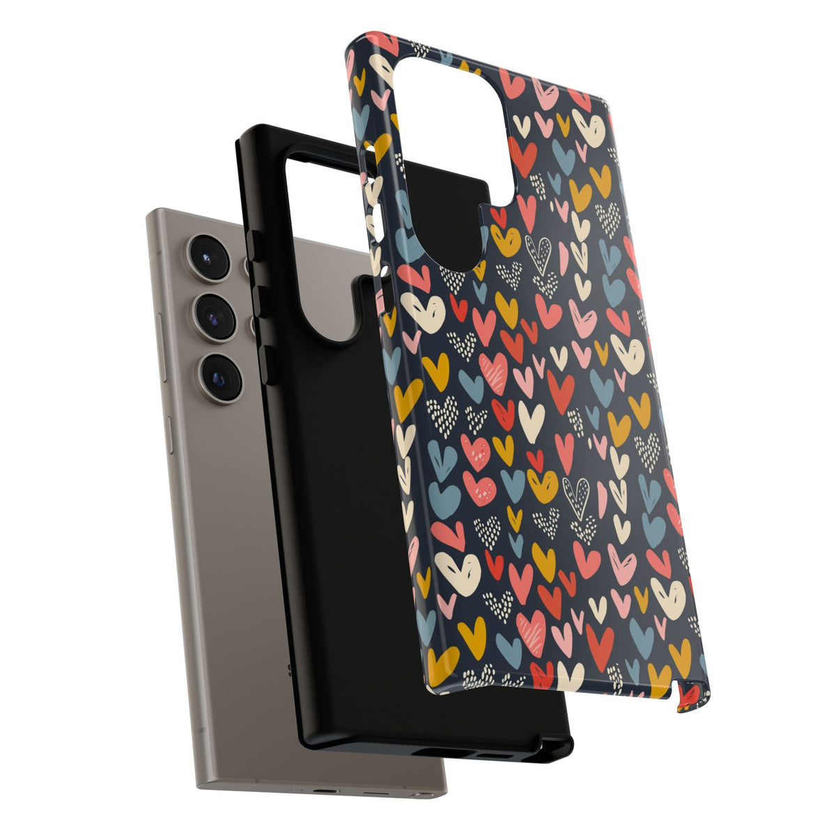 Heart Pattern Phone Case – Stylish & Loving Design for Your Device 816