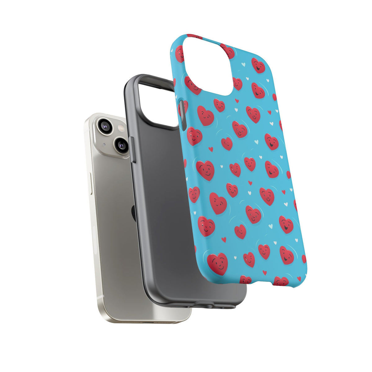 Heart Pattern Phone Case – Stylish & Loving Design for Your Device 811