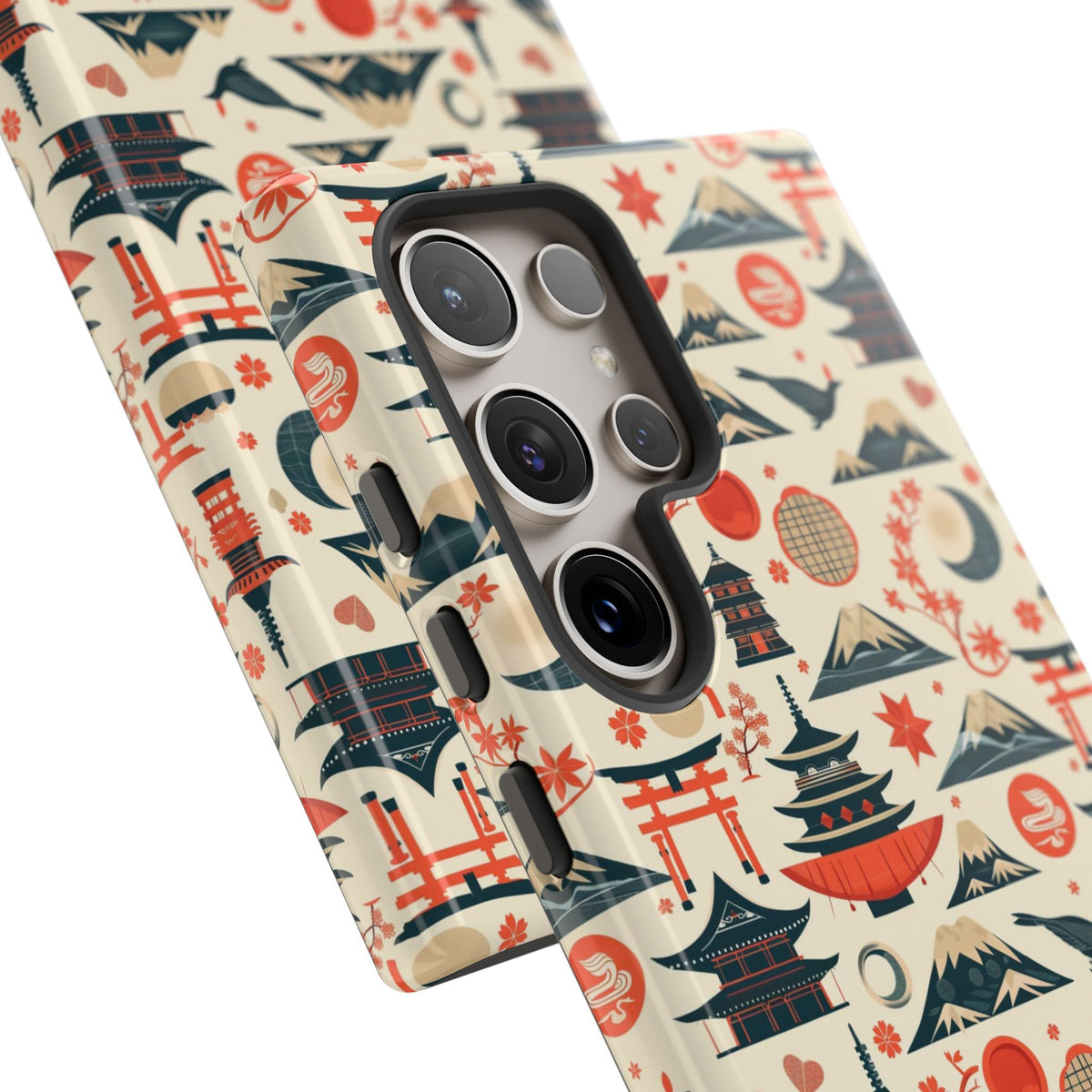 Japanese Pattern Phone Case – Elegant & Timeless Design for Your Phone 140