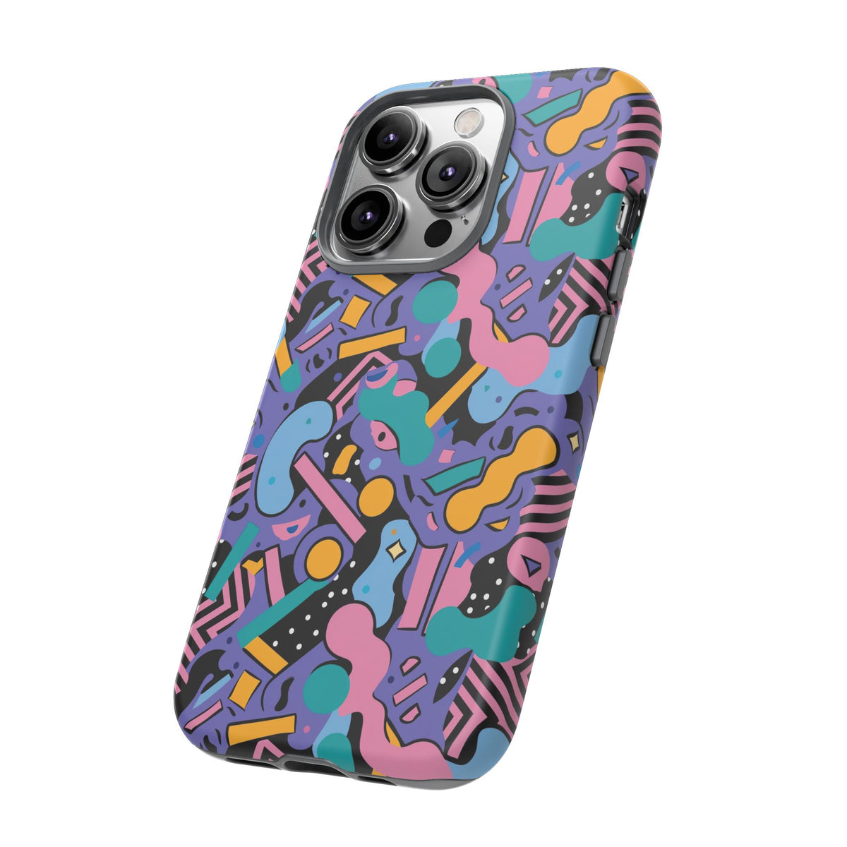 90s Themed Seamless Pattern Phone Case – Embrace Retro Style and Protection 234