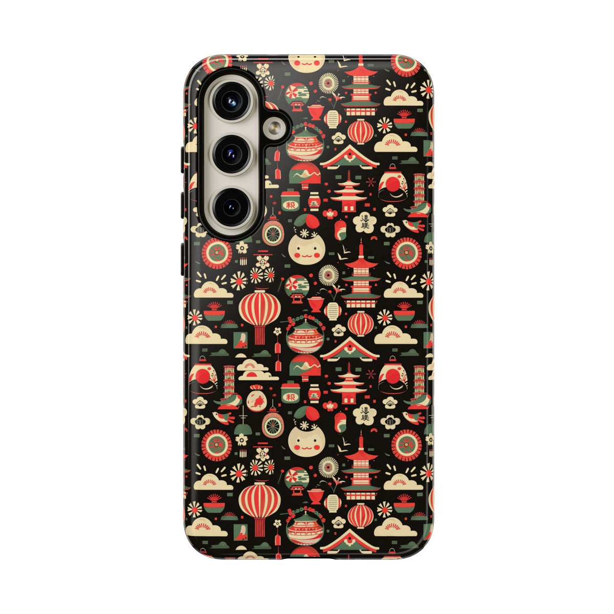 Japanese Pattern Phone Case – Elegant & Timeless Design for Your Phone 032