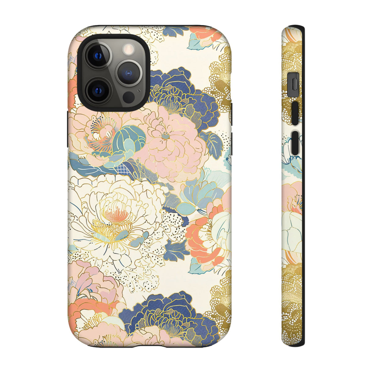 Japanese Blossom Asian Floral Design Phone Case – Elegant Floral Phone Cover 4