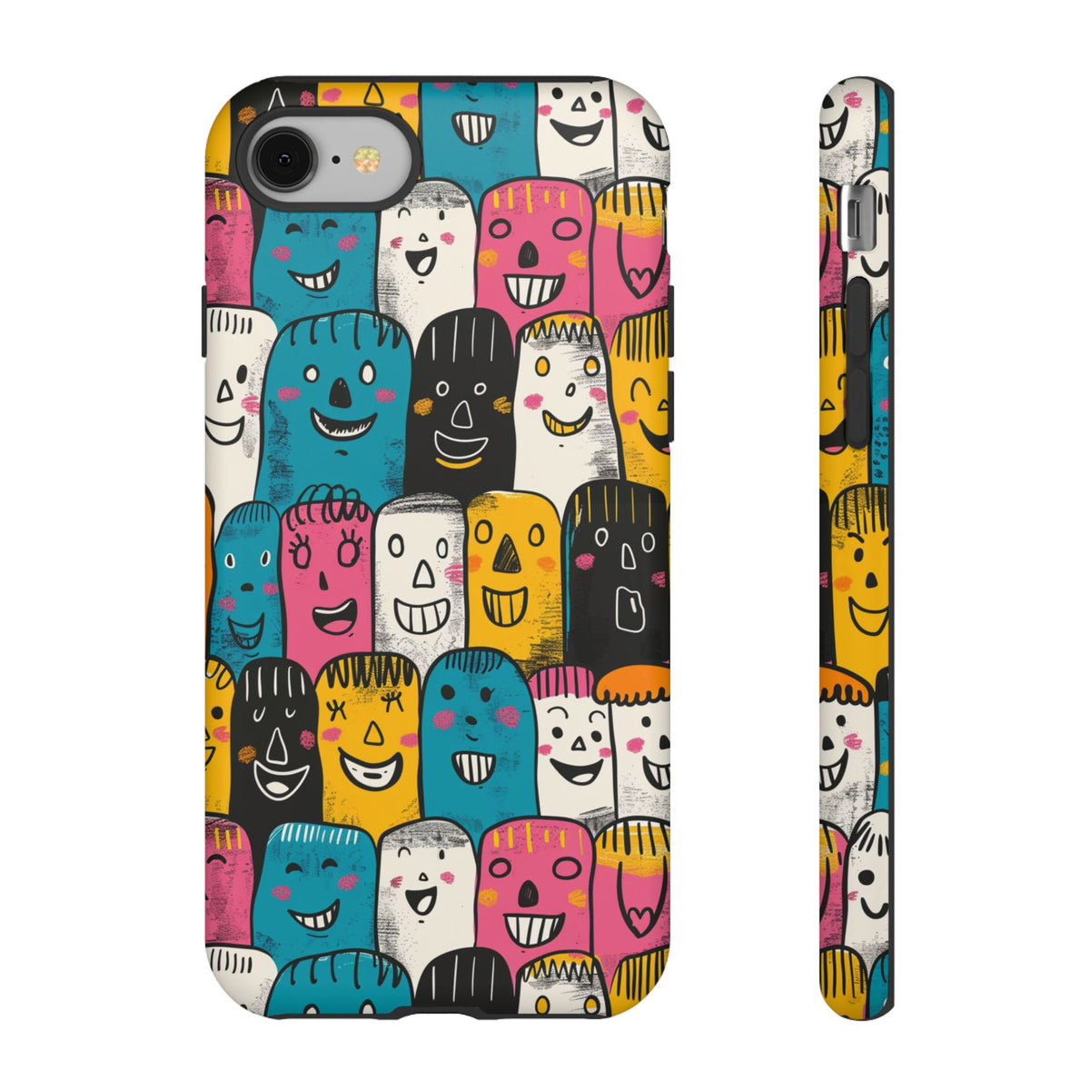 Happy Faces Phone Case – Joyful and Cheerful Design for a Bright Look 5