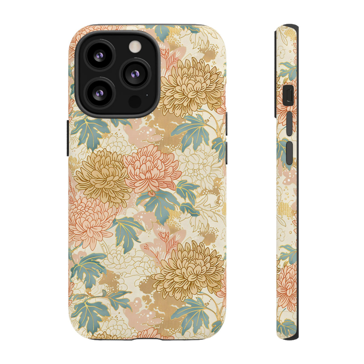 Japanese Blossom Asian Floral Design Phone Case – Elegant Floral Phone Cover